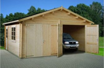 Деревянный каркасный гараж
